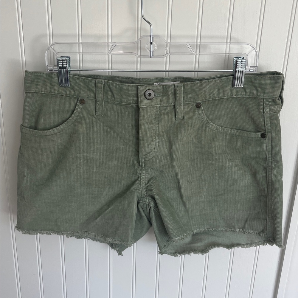 Carve Designs Olive Green Corduroy Shorts
